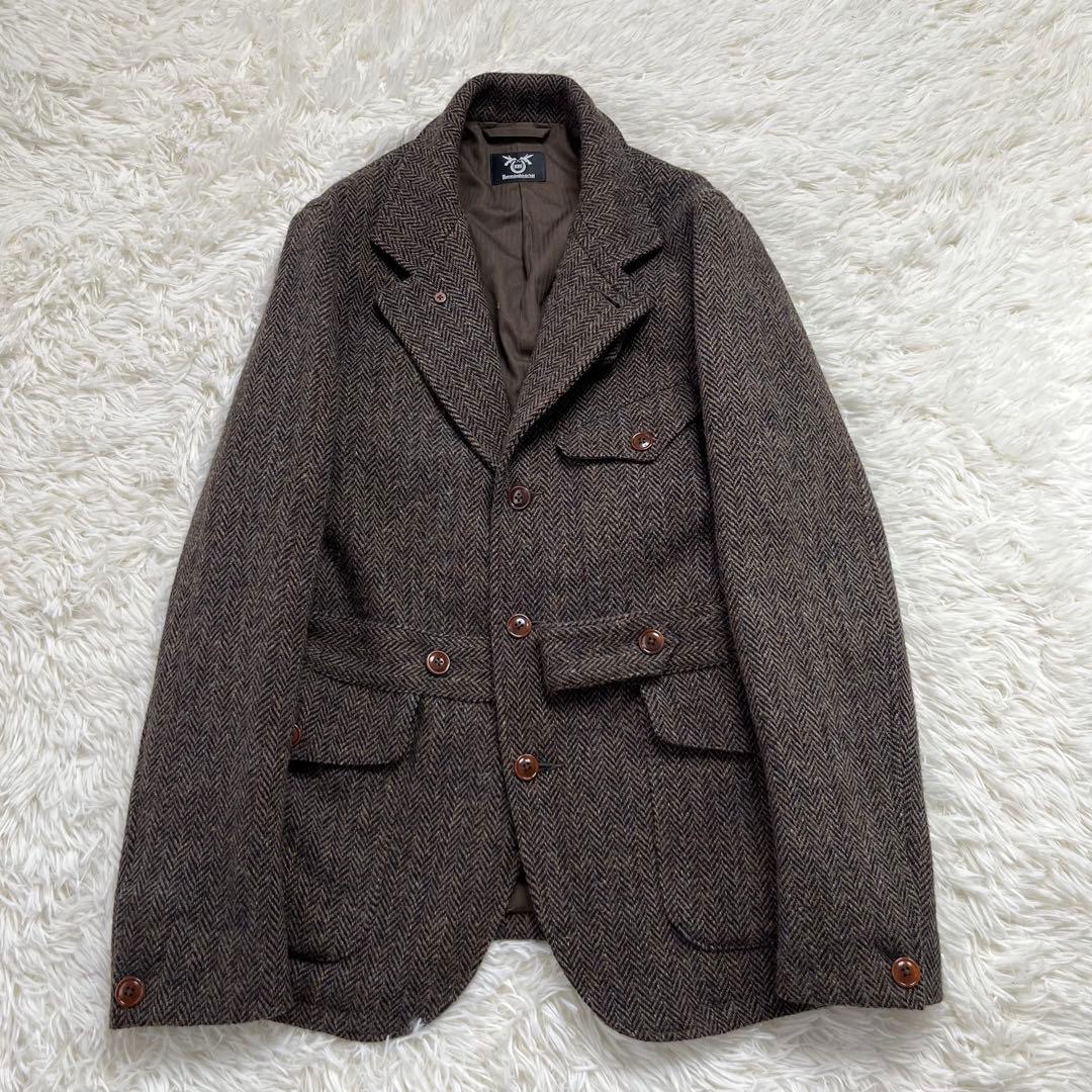 【入手困難】サウンドマン ハリスツイード ノーフォークジャケット くるみボタン