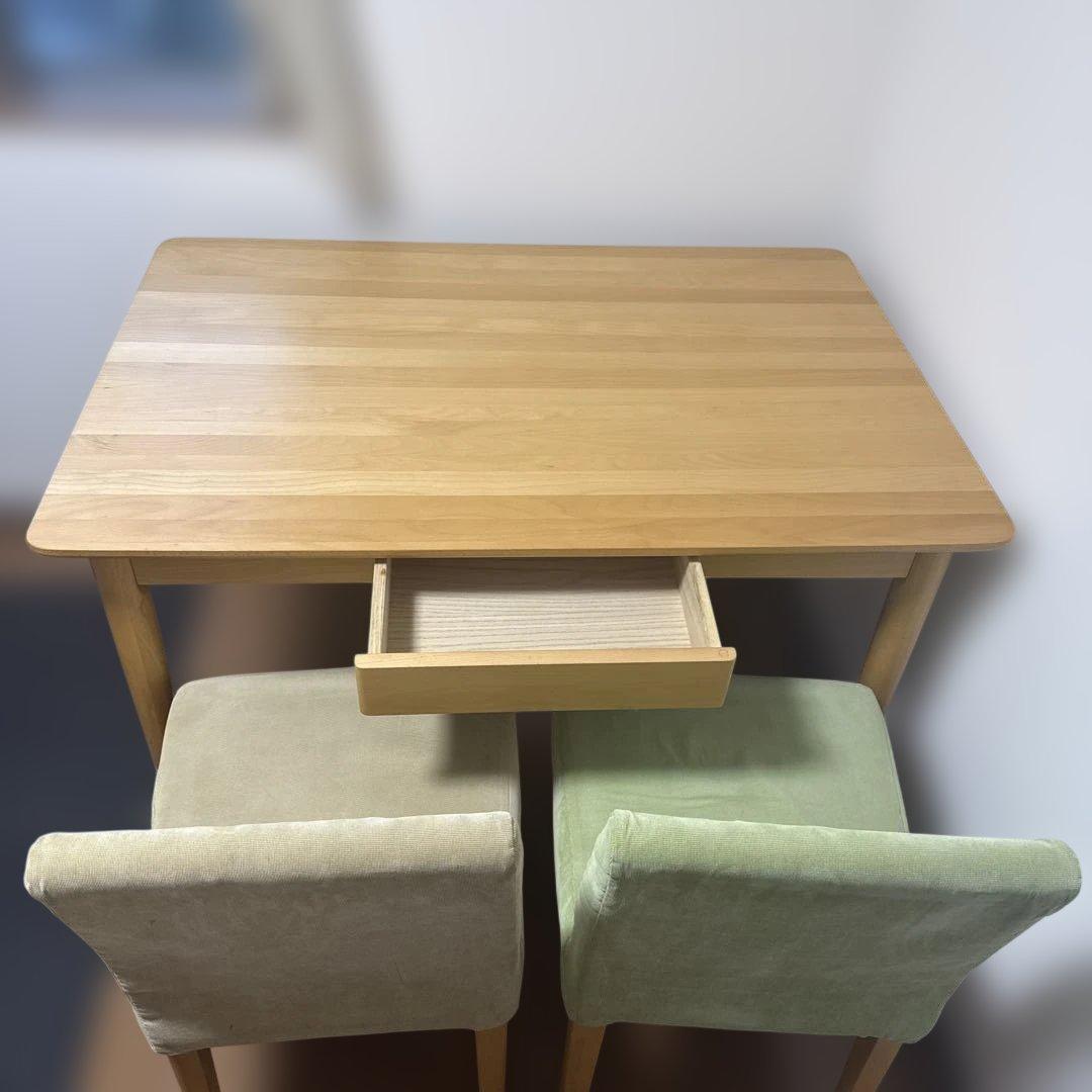 ダイニングテーブル 長椅子と椅子のペア