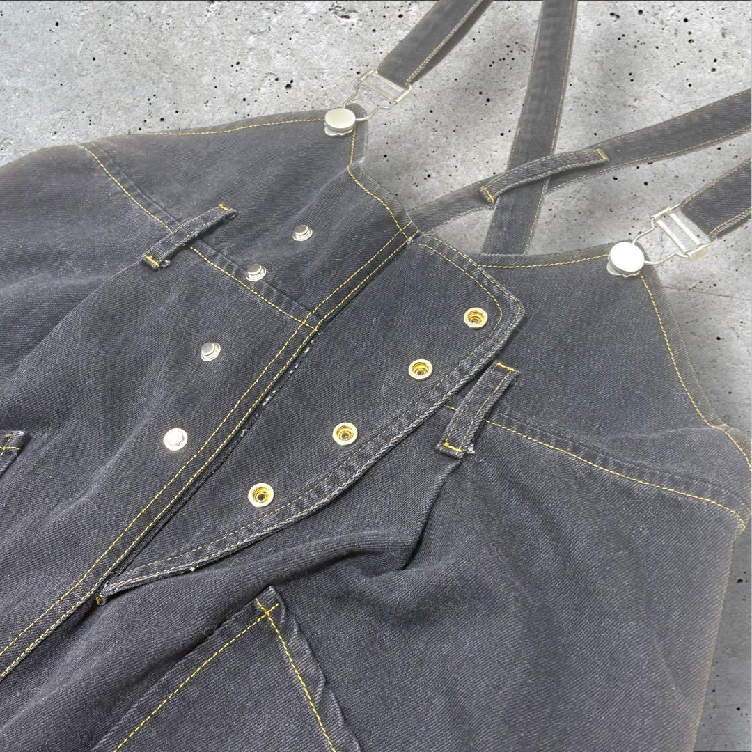 ミカーレミカーレ★ デニムサロペット★ブラック★ゆったり★オーバーオール