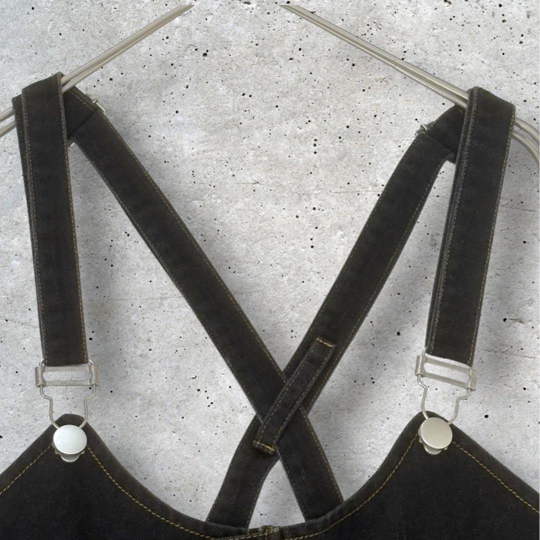 ミカーレミカーレ★ デニムサロペット★ブラック★ゆったり★オーバーオール