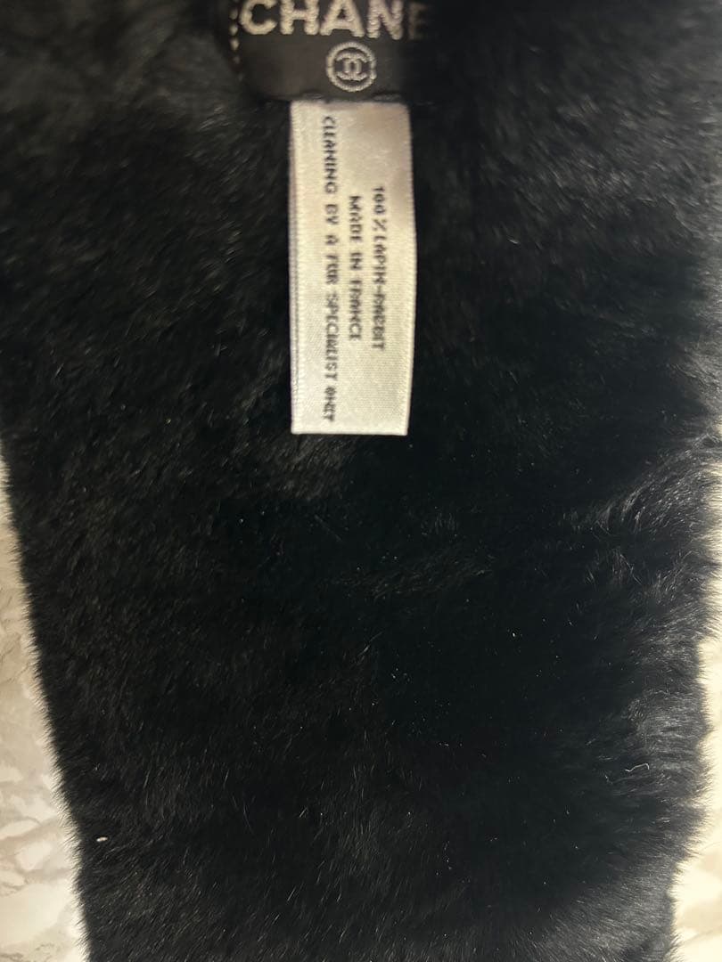 CHANEL✨シャネル✨100％ラパンラビット毛 ファーリストバンド