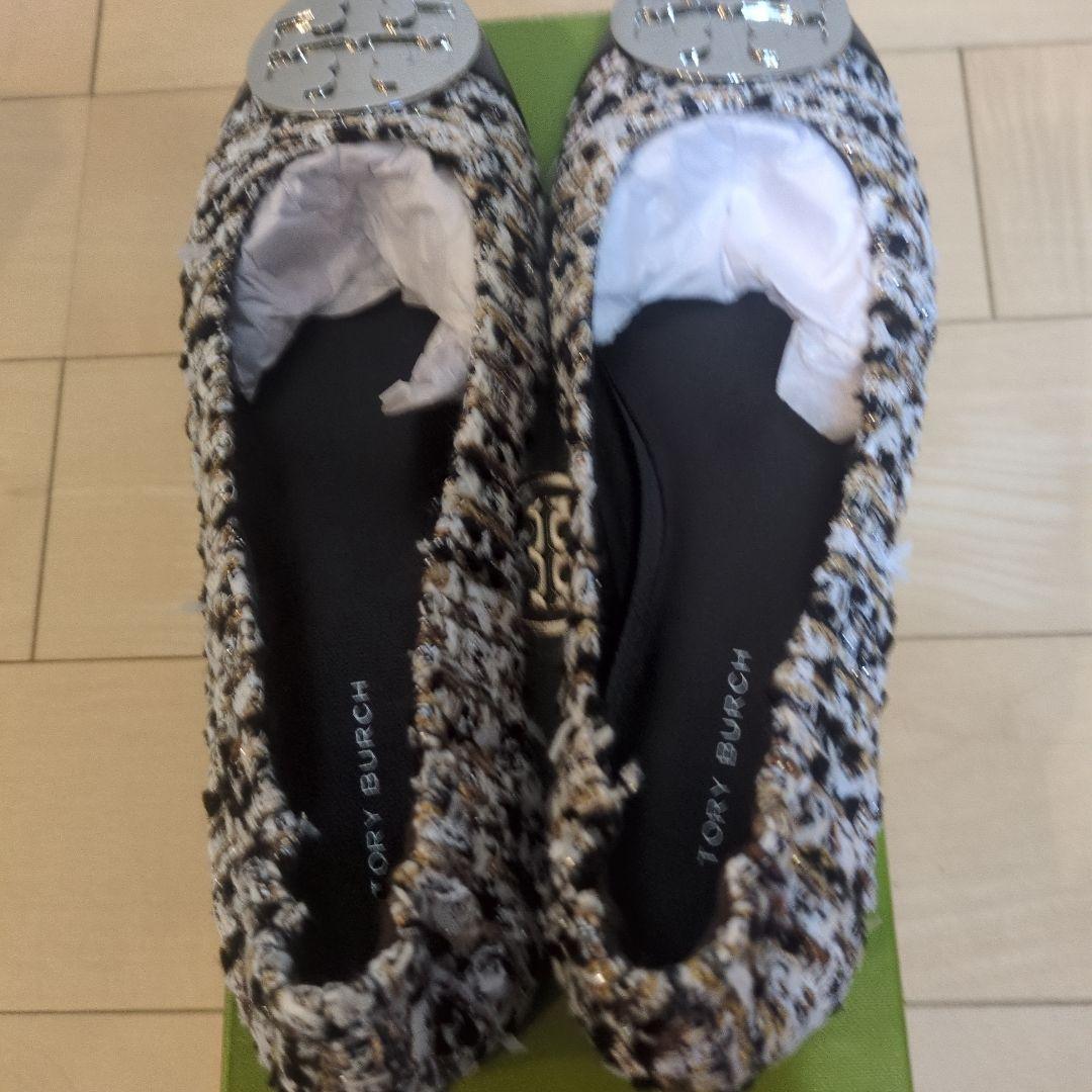 TORY BURCH ツイードバレエ シューズ