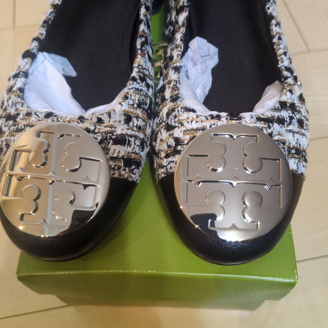 TORY BURCH ツイードバレエ シューズ