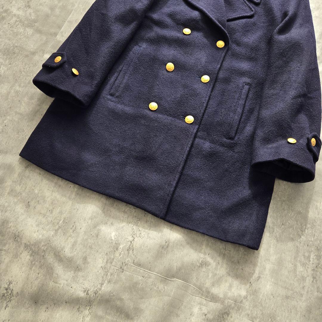 HANAE MORI スクールコート 紺ブレ ダブル　金ボタン ネイビー 日本製