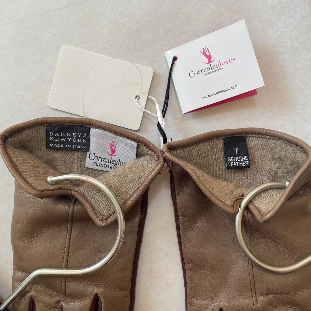 新品 Correaleloves×バーニーズニューヨーク 手袋 7 イタリア製