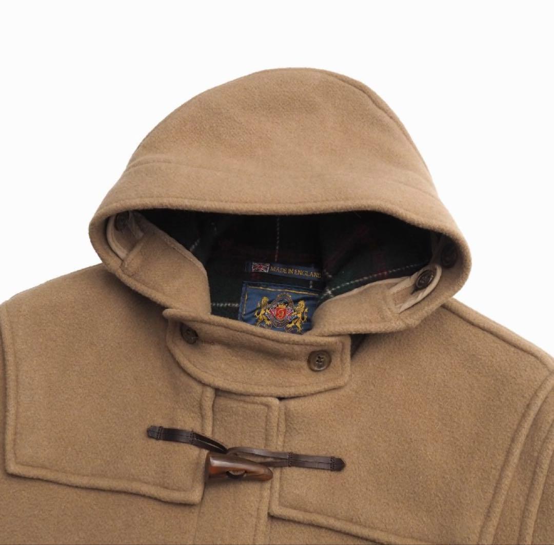 英国製　CLOVER ALL キャメル　メルトンダッフルコート　EUR 48