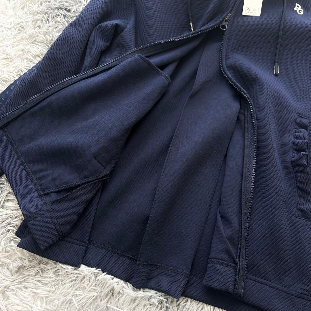 新品　パーリーゲイツ　セットアップ　パーカー　フーディ　フレアスカート　サイズ0