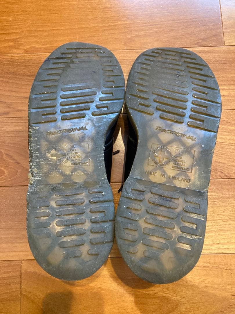 英国製　コムデギャルソン オムドュ　ドクターマーチン　革靴　28cm 黒