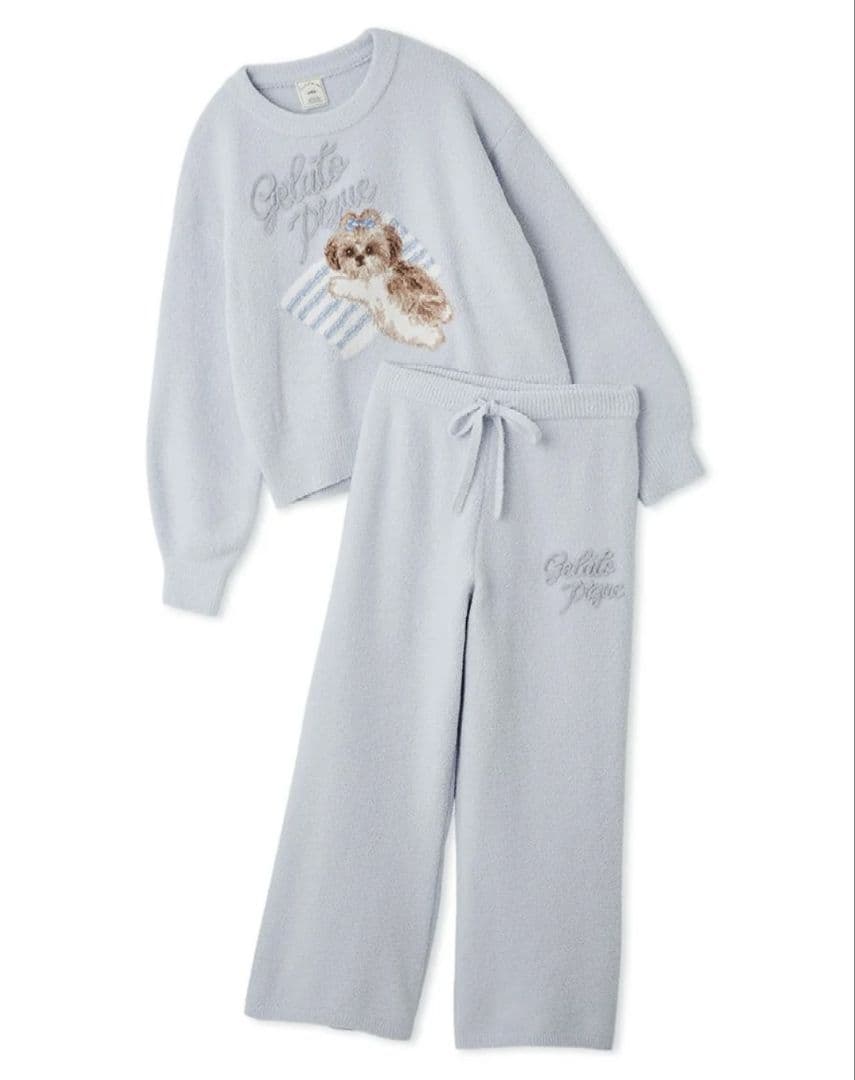 正規品♡新品♡ジェラートピケ♡シーズージャガードプルオーバー＆ロングパンツ 完売