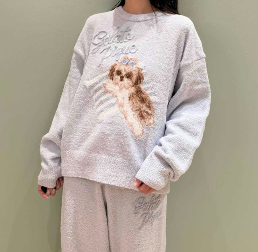 正規品♡新品♡ジェラートピケ♡シーズージャガードプルオーバー＆ロングパンツ 完売