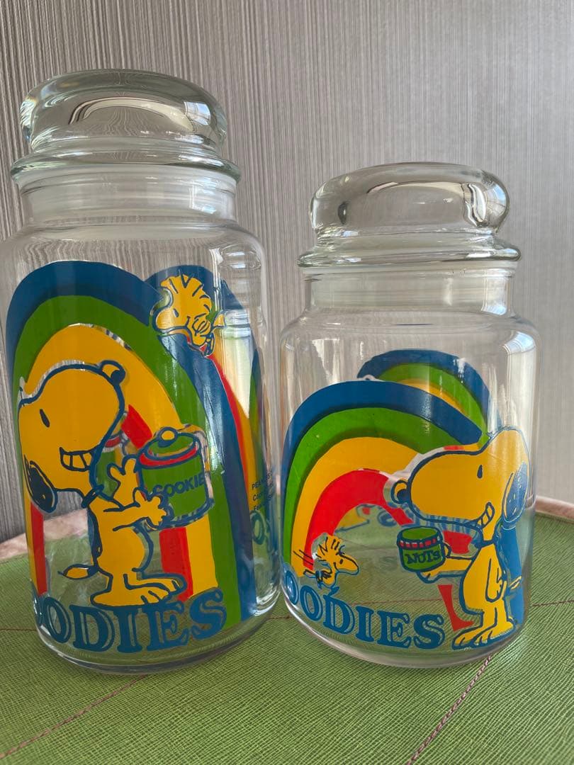 スヌーピー ガラスキャニスター 保存容器