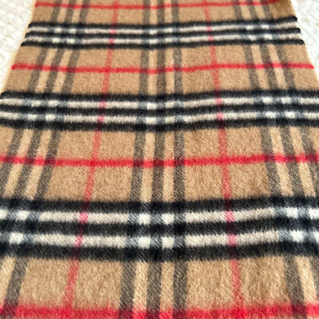 Burberry チェック柄カシミヤマフラー