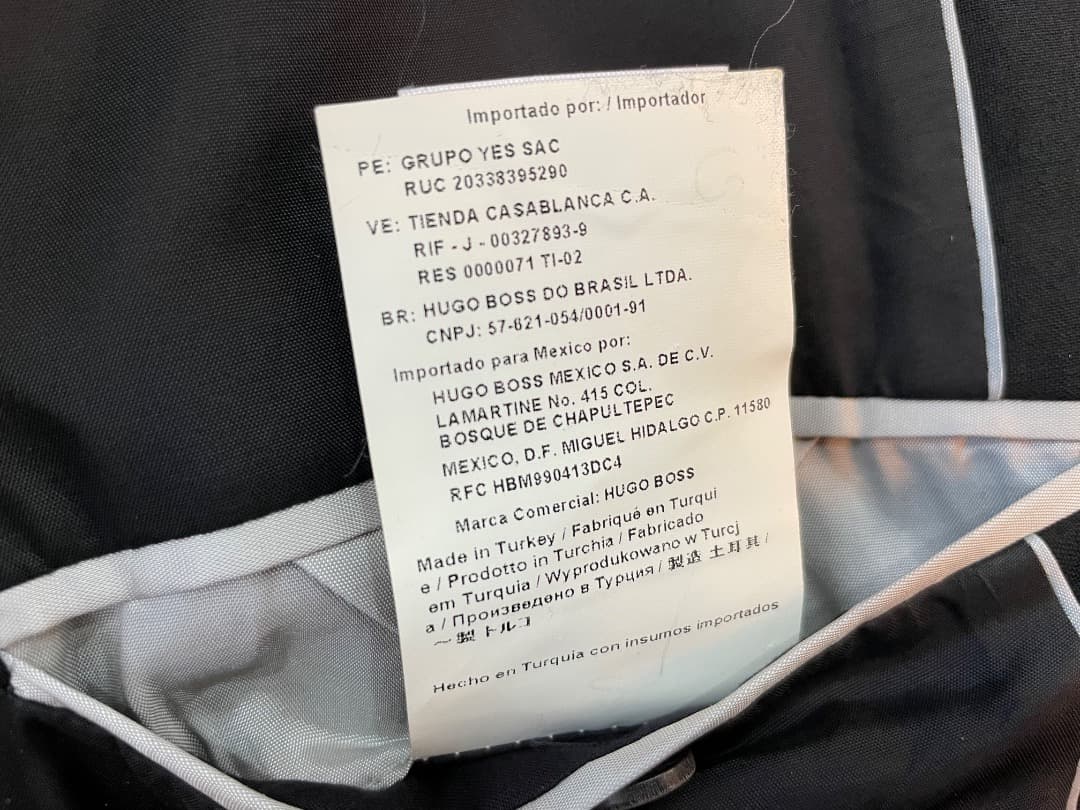 試着のみ M HUGO BOSS スーツ ブラック