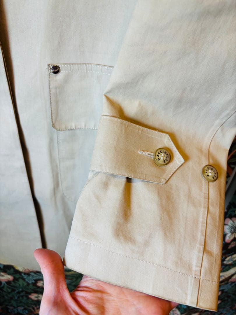 ★マッキントッシュ★アイボリーベージュ スプリングコート　レディース34サイズ