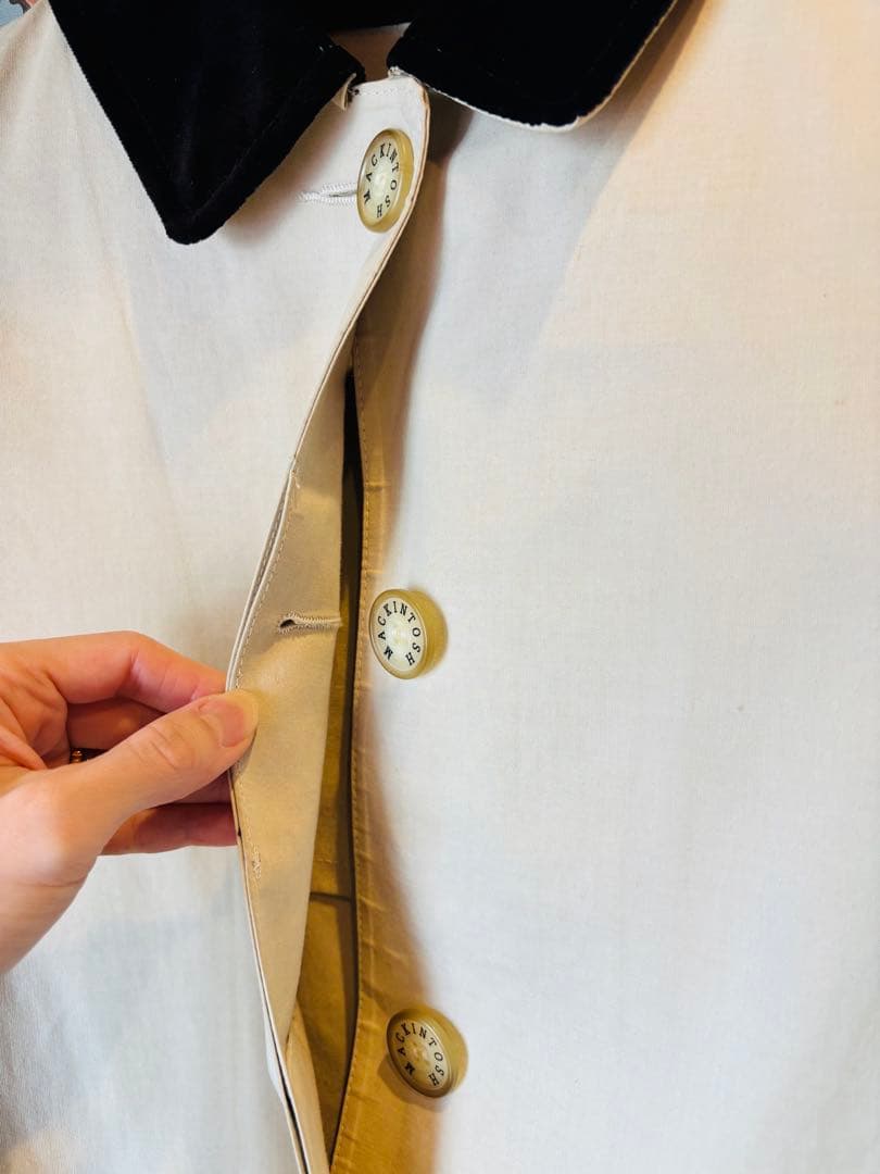 ★マッキントッシュ★アイボリーベージュ スプリングコート　レディース34サイズ