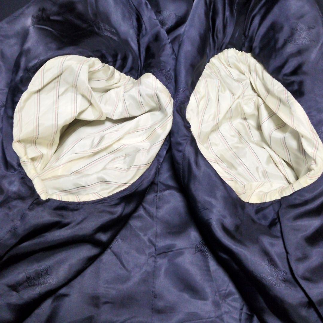 【希少サイズ】バーバリー　テーラードジャケット　紺ブレ　ダブル　金ボタン　背抜き