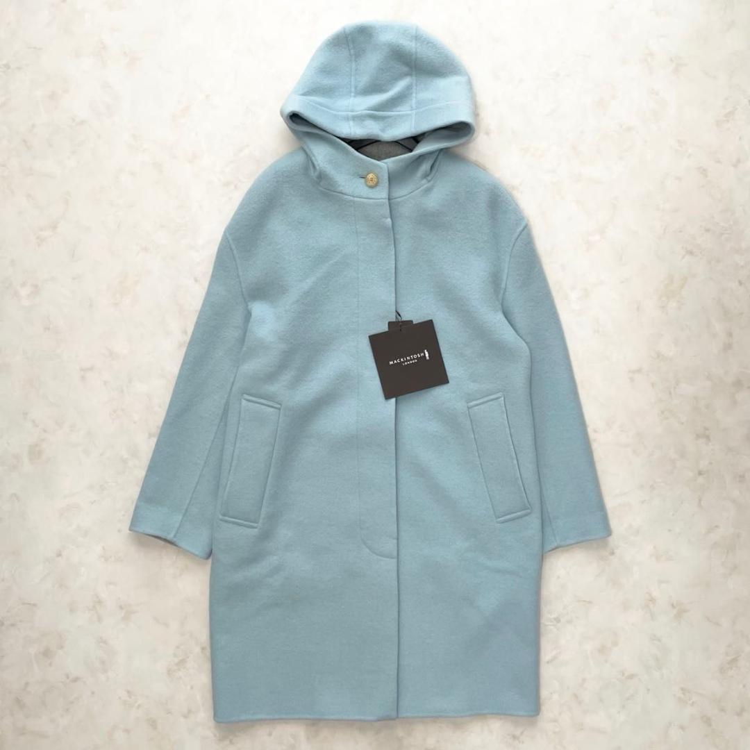 【新品】MACKINTOSH LONDON　ウールリバーフーデッドコート　L