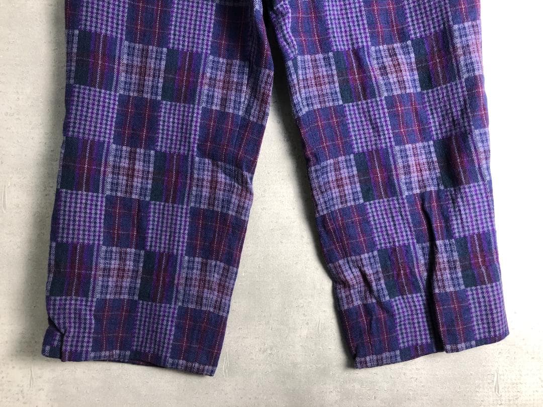 KENZO GOLF パッチワーク風 チェック パンツ 0-64-832