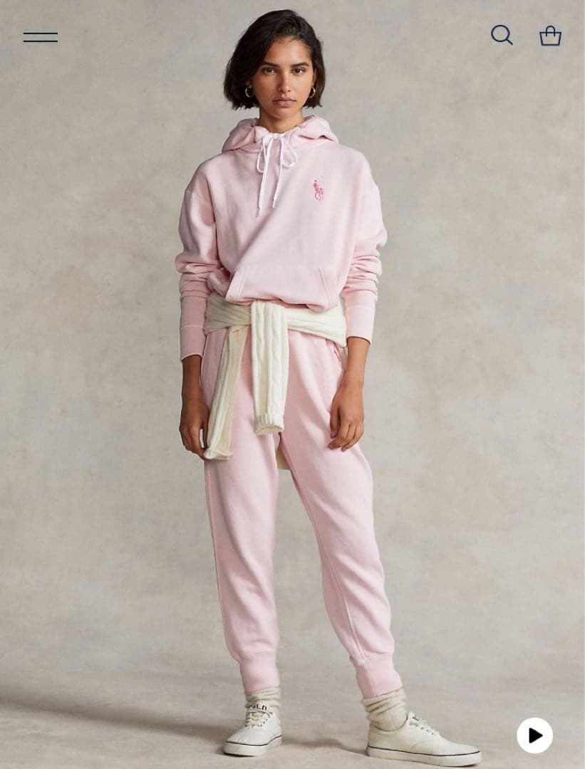 ラルフローレン Pink Pony フリース フーディ　ピンクポニー