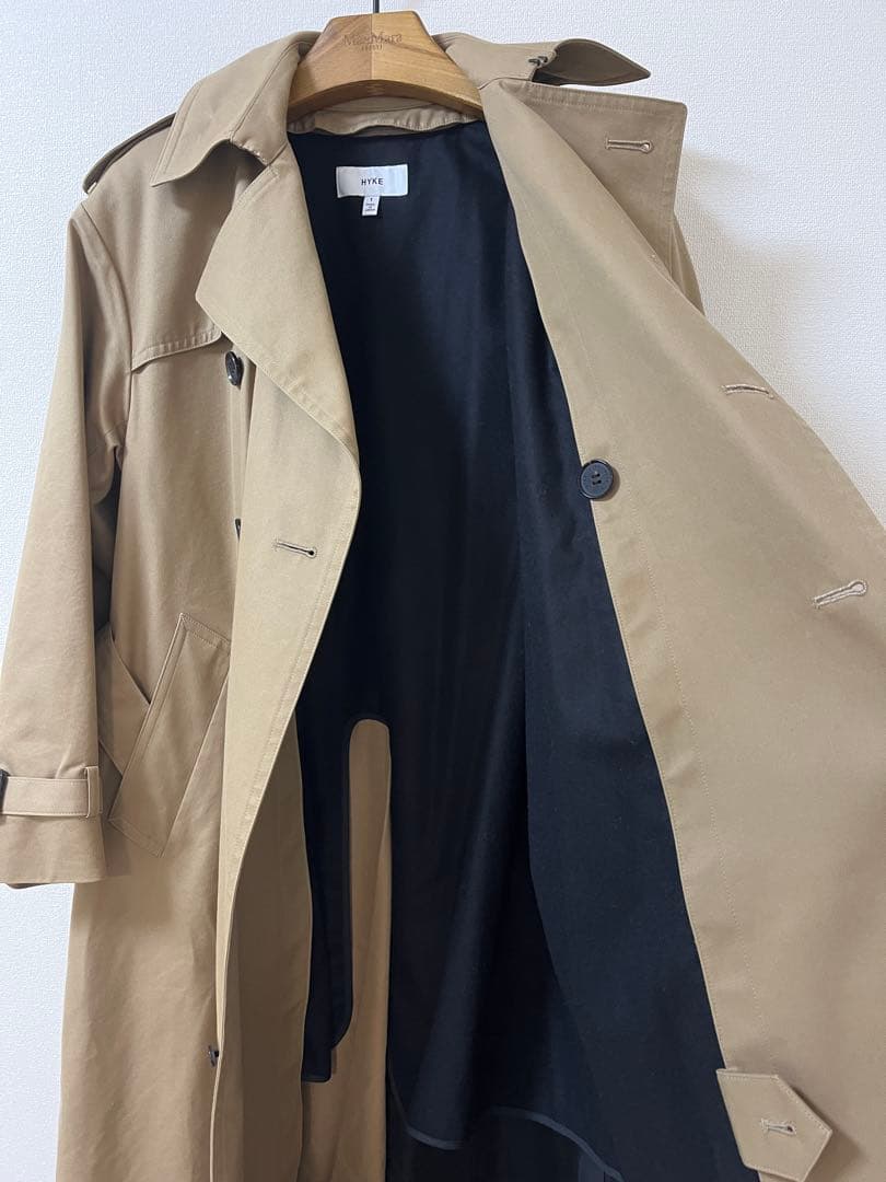 ハイクHYKE★ビッグフィット トレンチコート★ベージュ