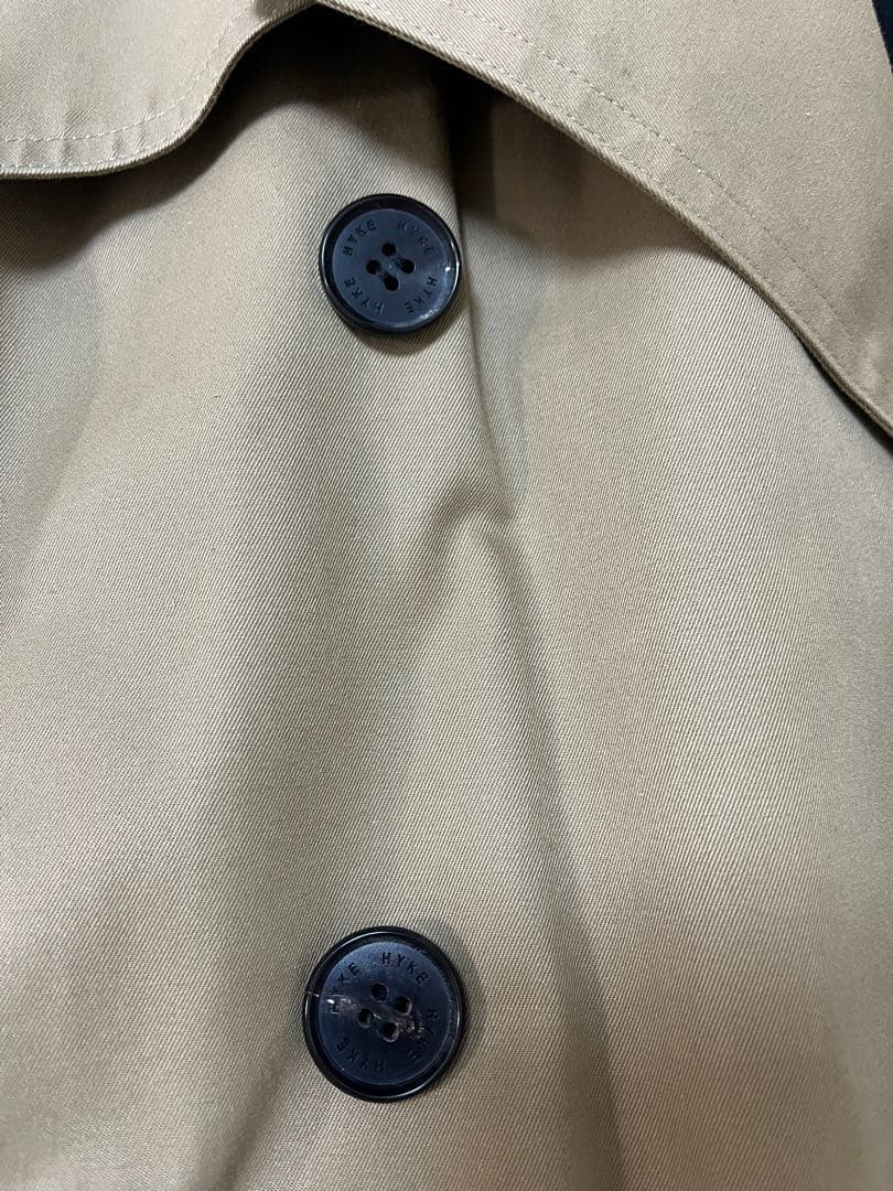 ハイクHYKE★ビッグフィット トレンチコート★ベージュ