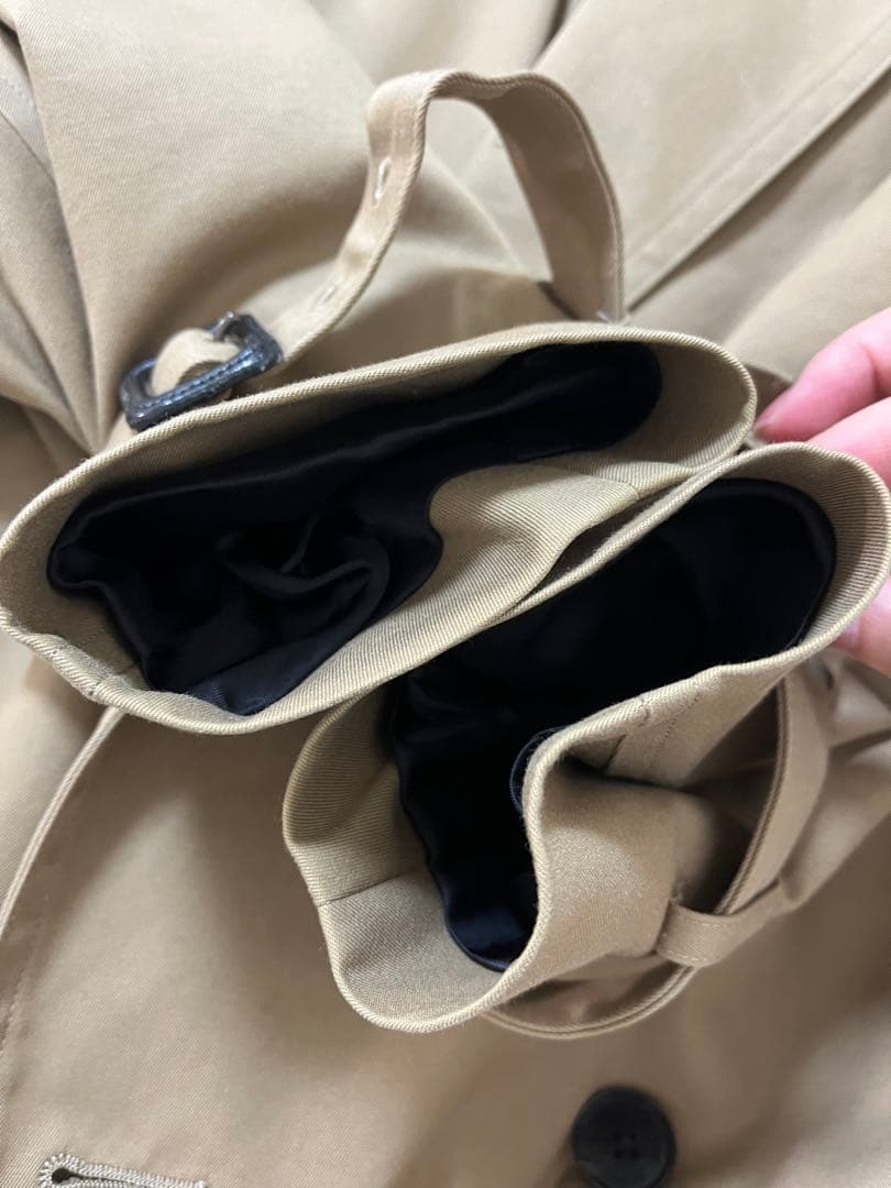 ハイクHYKE★ビッグフィット トレンチコート★ベージュ