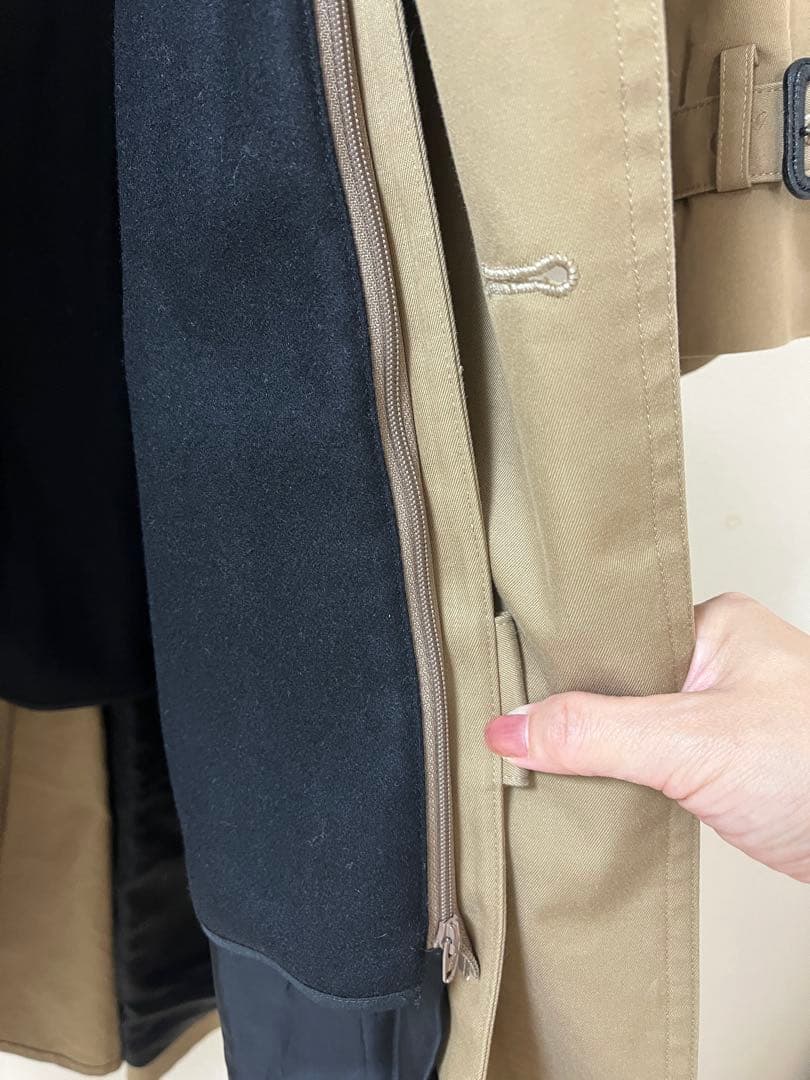 ハイクHYKE★ビッグフィット トレンチコート★ベージュ