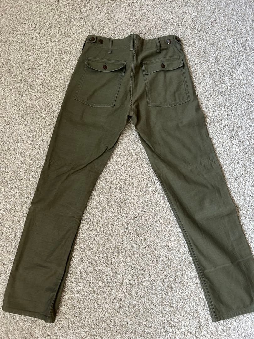 Pherrow's ワークパンツ オリーブ色