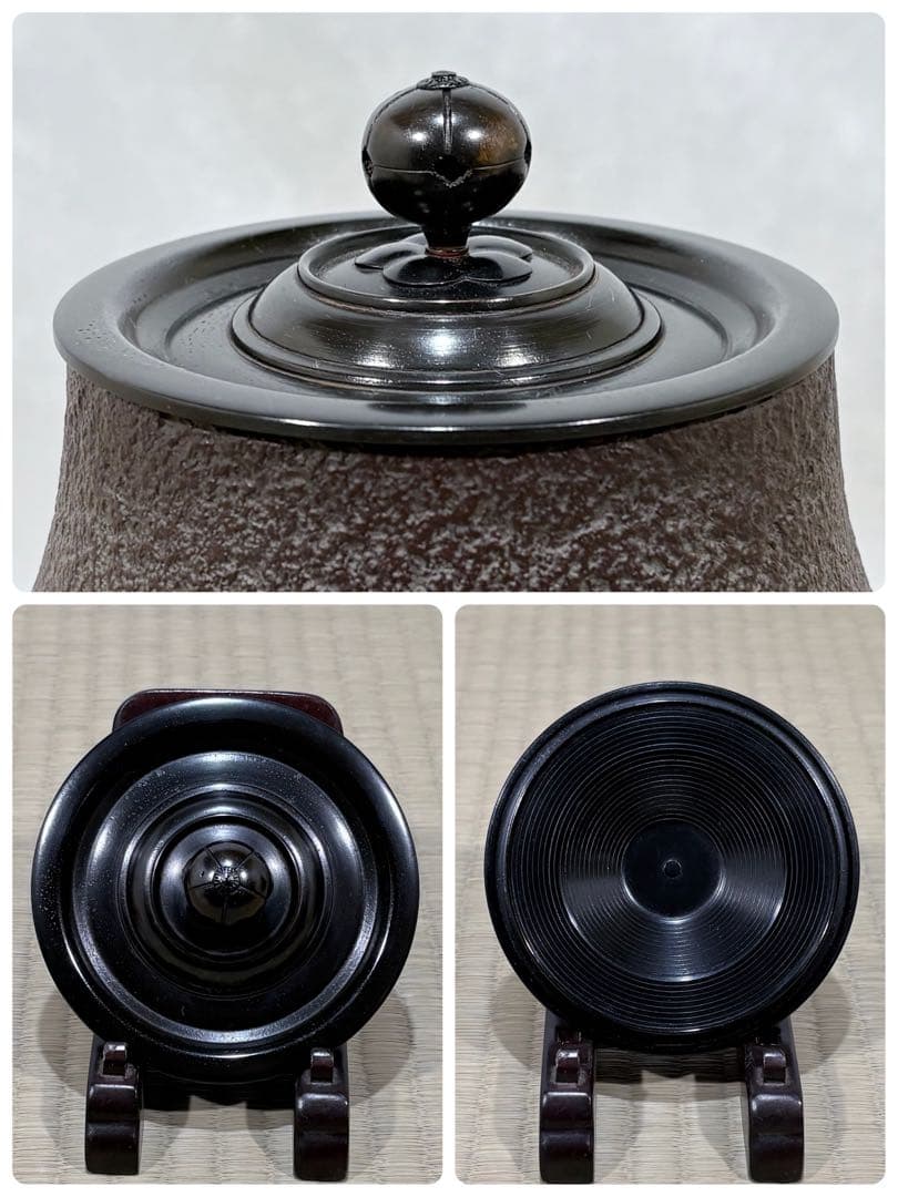 釜師　高橋敬典作　鶴首釜　美品　共箱　茶道具　送料込