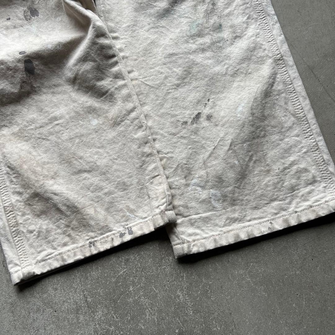 DICKIES ペンキ グランジ ホワイト ペインターパンツ W30