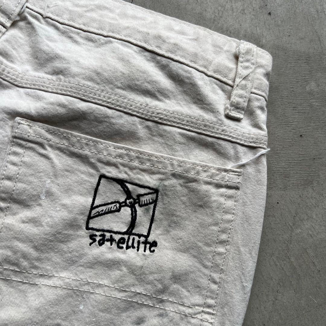 DICKIES ペンキ グランジ ホワイト ペインターパンツ W30