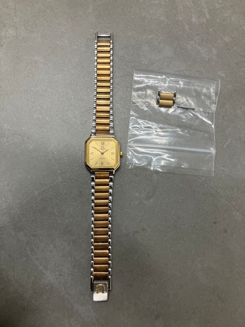 L*S様 不動 オメガ デビル ヴィンテージ シャンパン文字盤 クオーツ腕時計