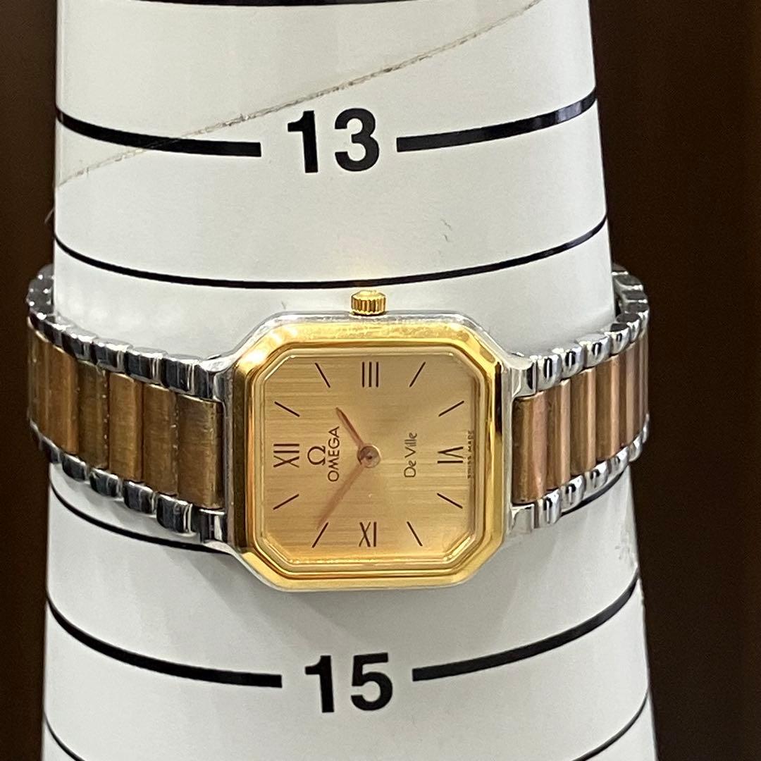 L*S様 不動 オメガ デビル ヴィンテージ シャンパン文字盤 クオーツ腕時計