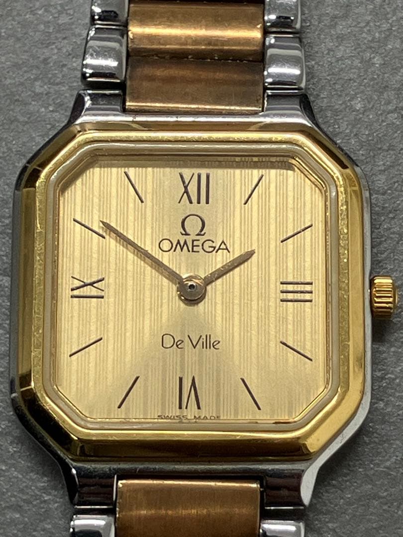 L*S様 不動 オメガ デビル ヴィンテージ シャンパン文字盤 クオーツ腕時計