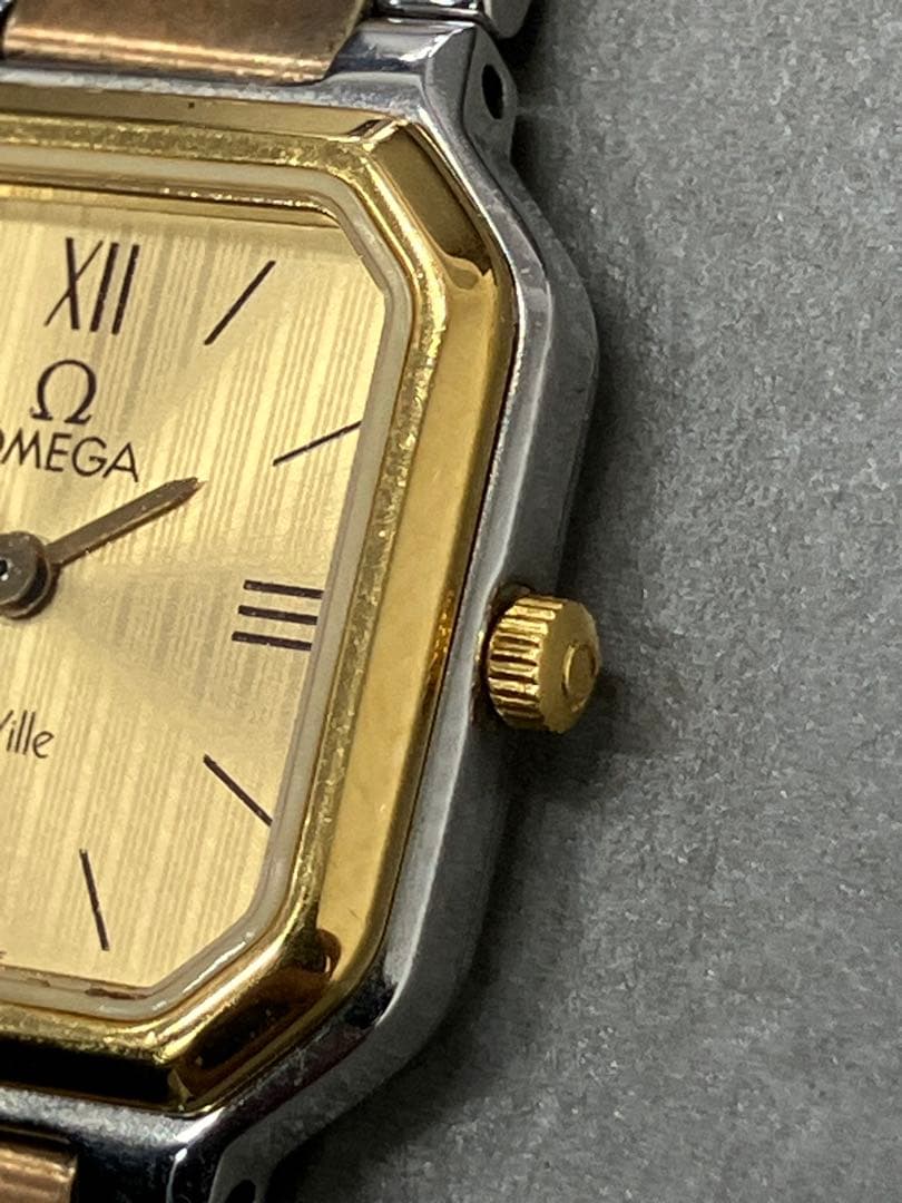 L*S様 不動 オメガ デビル ヴィンテージ シャンパン文字盤 クオーツ腕時計