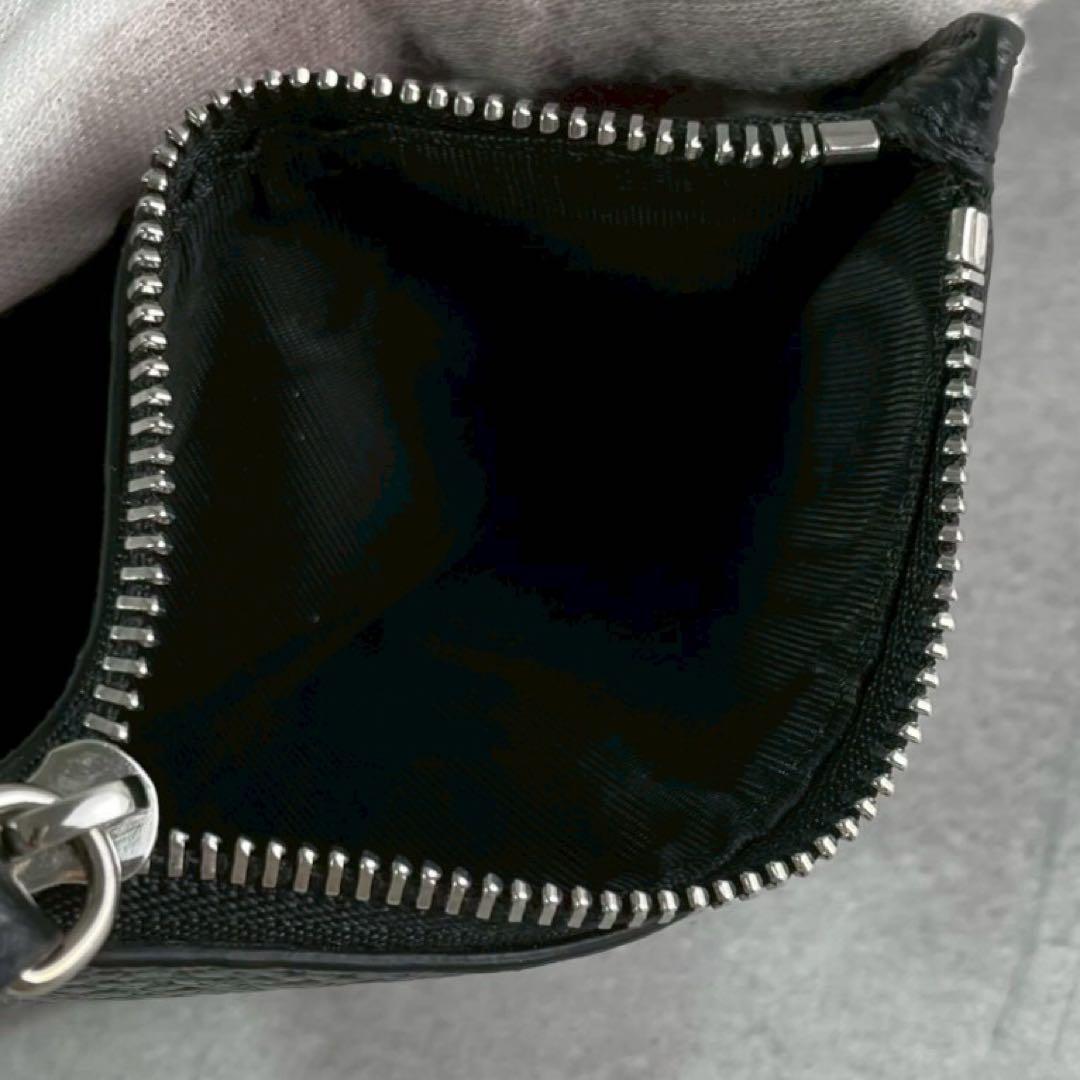 H☆LCO✨メゾンマルジェラ 二つ折り財布 4ステッチ 黒 グレインレザー