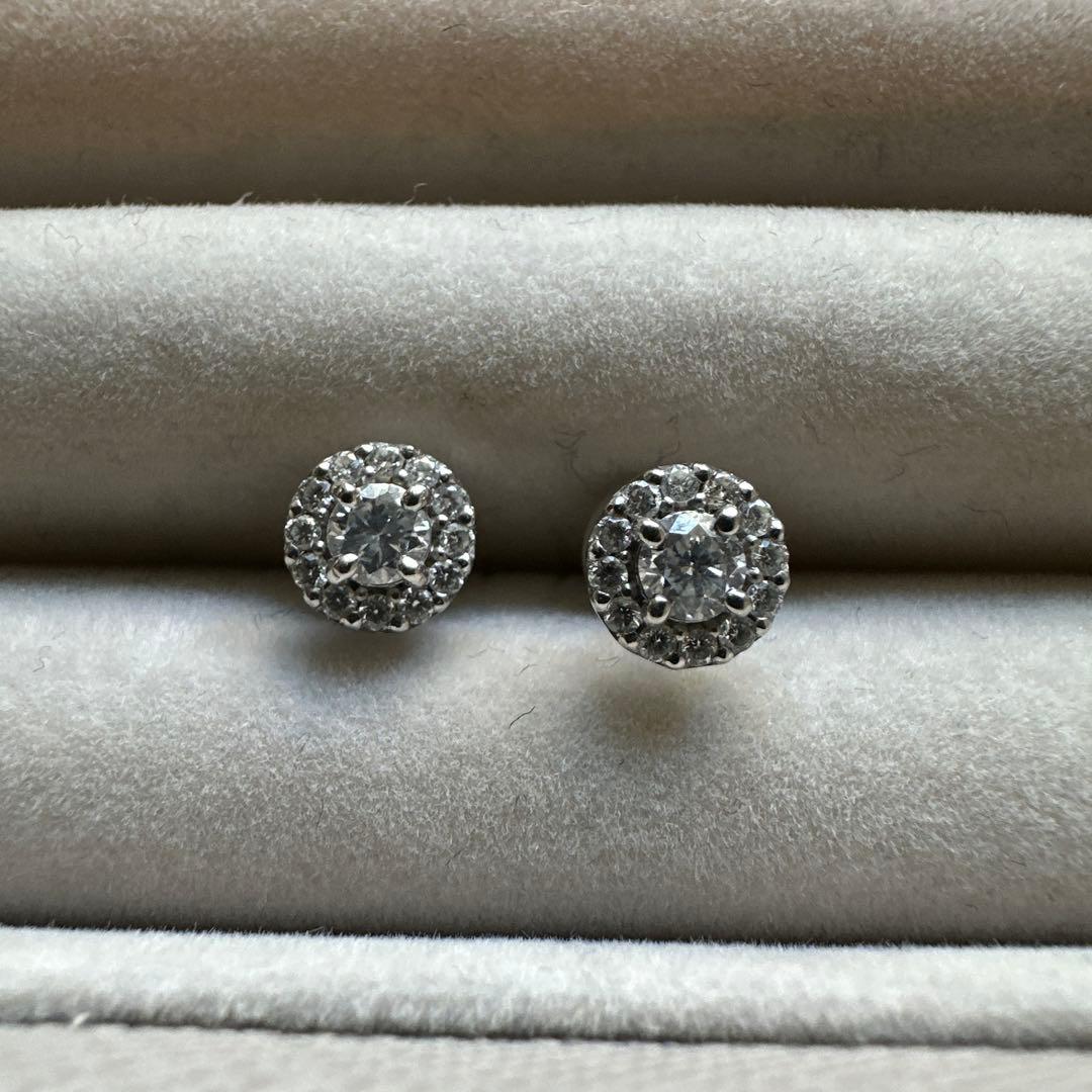 新春値下げ　グレイス・オマリー　ダイヤモンドピアス 0.36ct