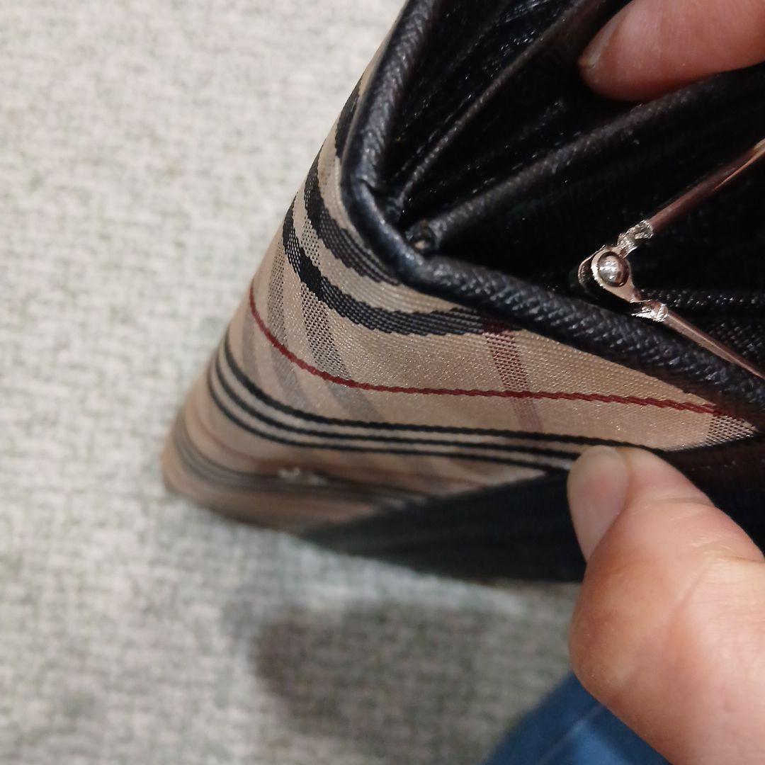 BURBERRY チェック柄 長財布