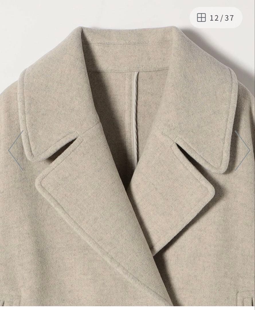 SHIPS any カシミヤ ミックス テーラード ショート Pコート