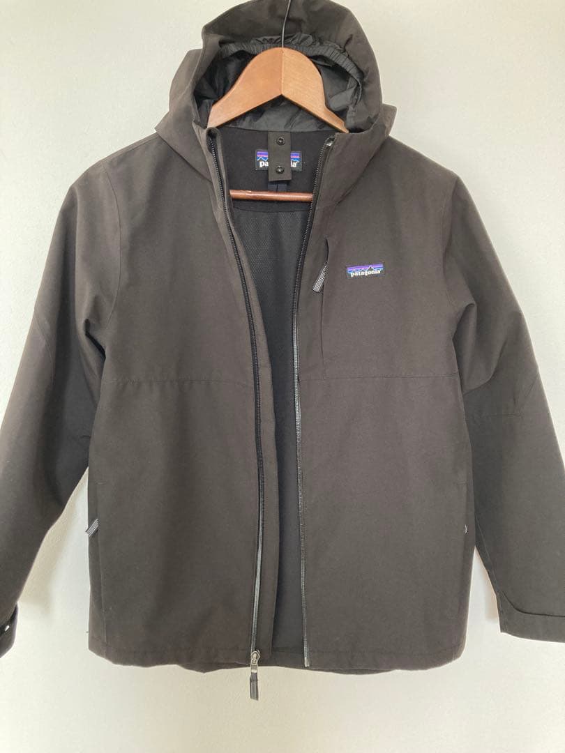 patagonia フォーインワン・エブリディジャケット　キッズ　黒　L12
