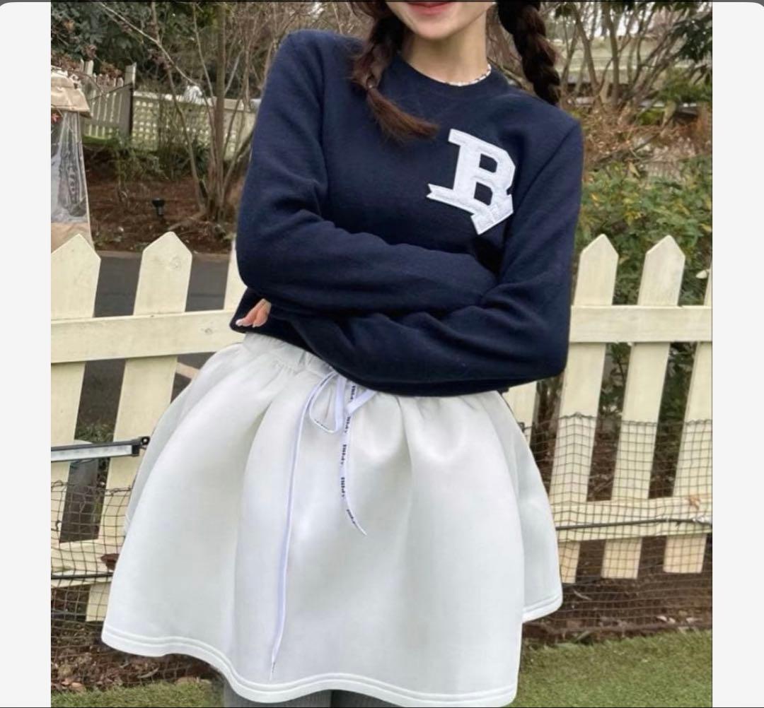 スカート bibiy ANNABELLE KNIT WHITE