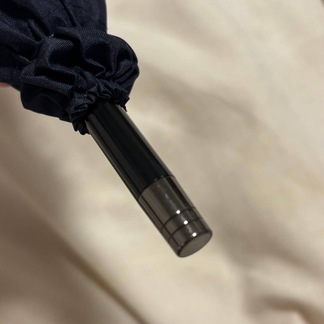 サンバリア100 Mサイズ コンビ(ネイビー, 竹手元) 完全遮光 長傘