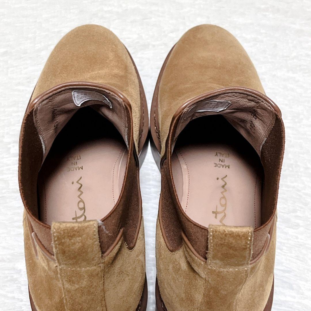 24時間限定価格​【極美品】サントーニ スエード サイドゴア ブーツ 38