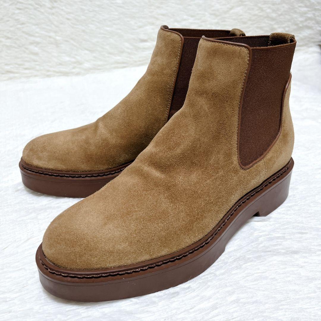 24時間限定価格​【極美品】サントーニ スエード サイドゴア ブーツ 38