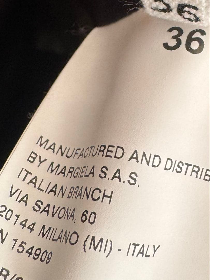 【即購入ok】マルジェラ　ブラック ジャケット(内ポケット3つ)