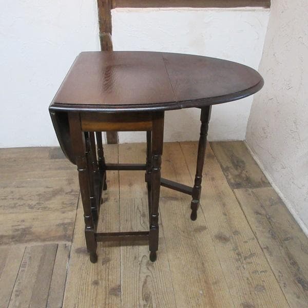 英国 アンティーク 家具 スモールゲートレッグテーブル バタフライ 6057e