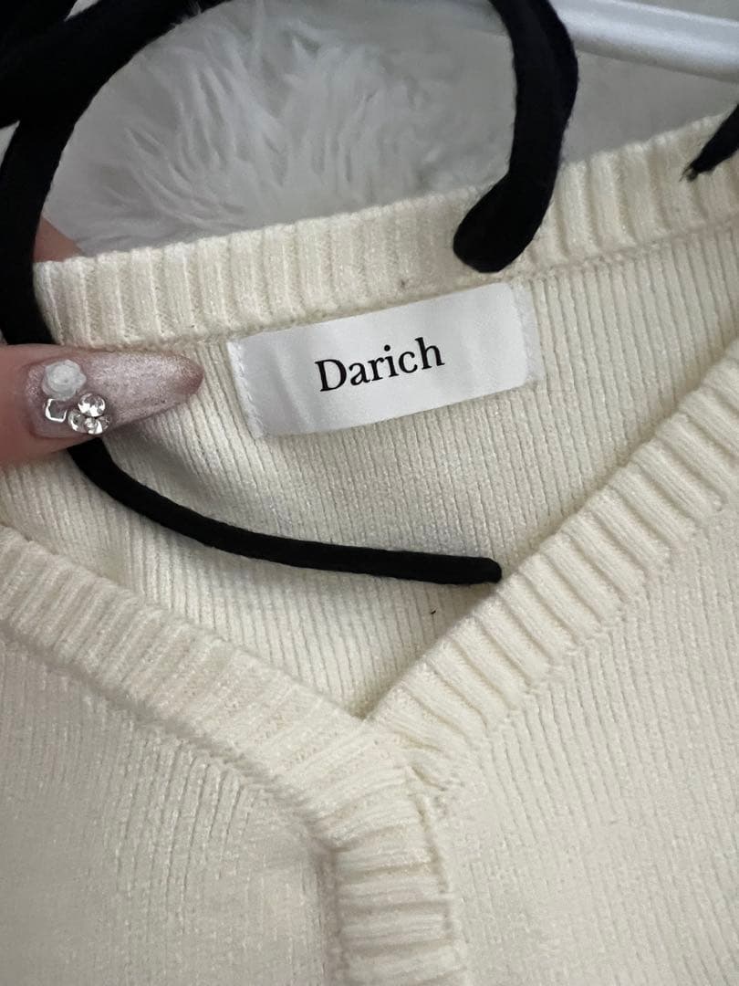 【Darich】ウエストオープンリボンデザインニットミニワンピース FL