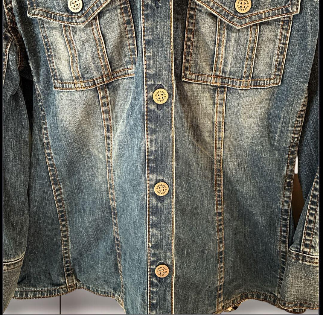 バーバリーロンドン ノバチェック裏地 デニムジャケット 40 Gジャン