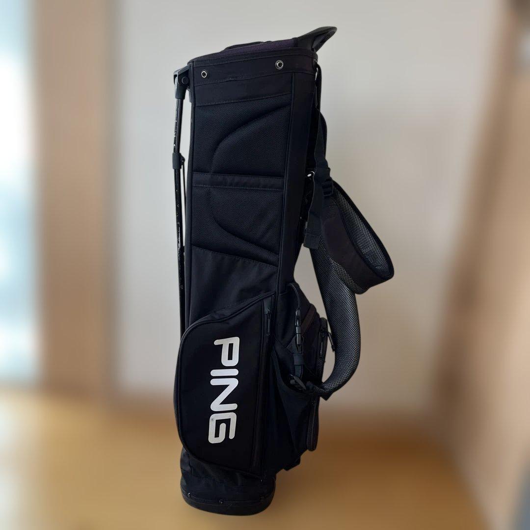 PING ゴルフバッグ 黒　スタンドキャディバック