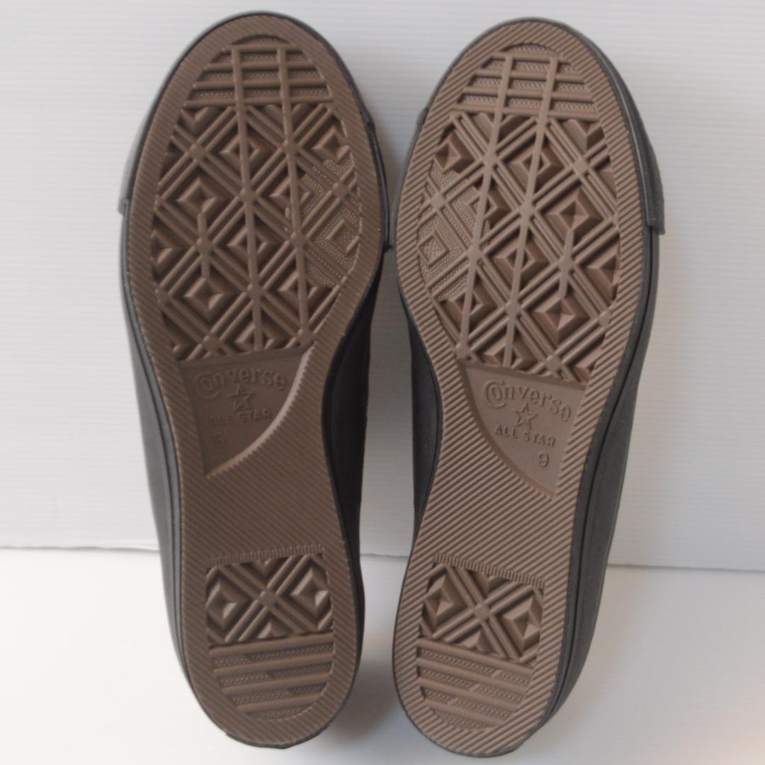 美品 コンバース ワンスター J ブラック ローカット レザー スニーカー 黒